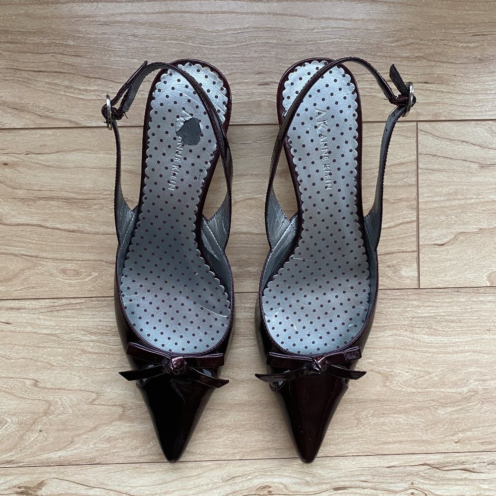 Anne Klein Maroon Kitten Heels
